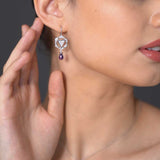 Trinity Rosette Earrings