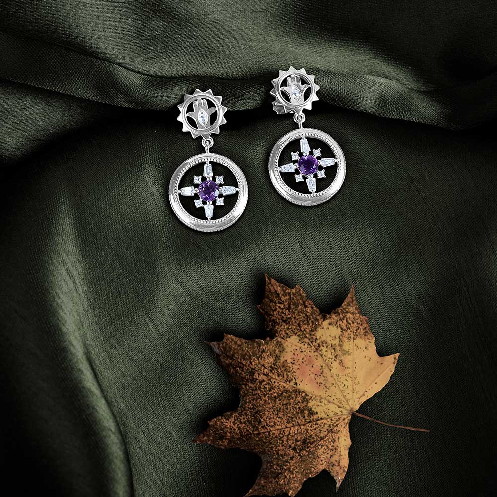 Hamsa Amulet Earrings