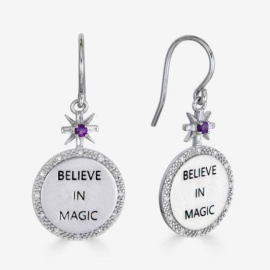 Believe in Magic Earring with Amethyst